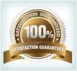 100 percent customer satisfaction badge